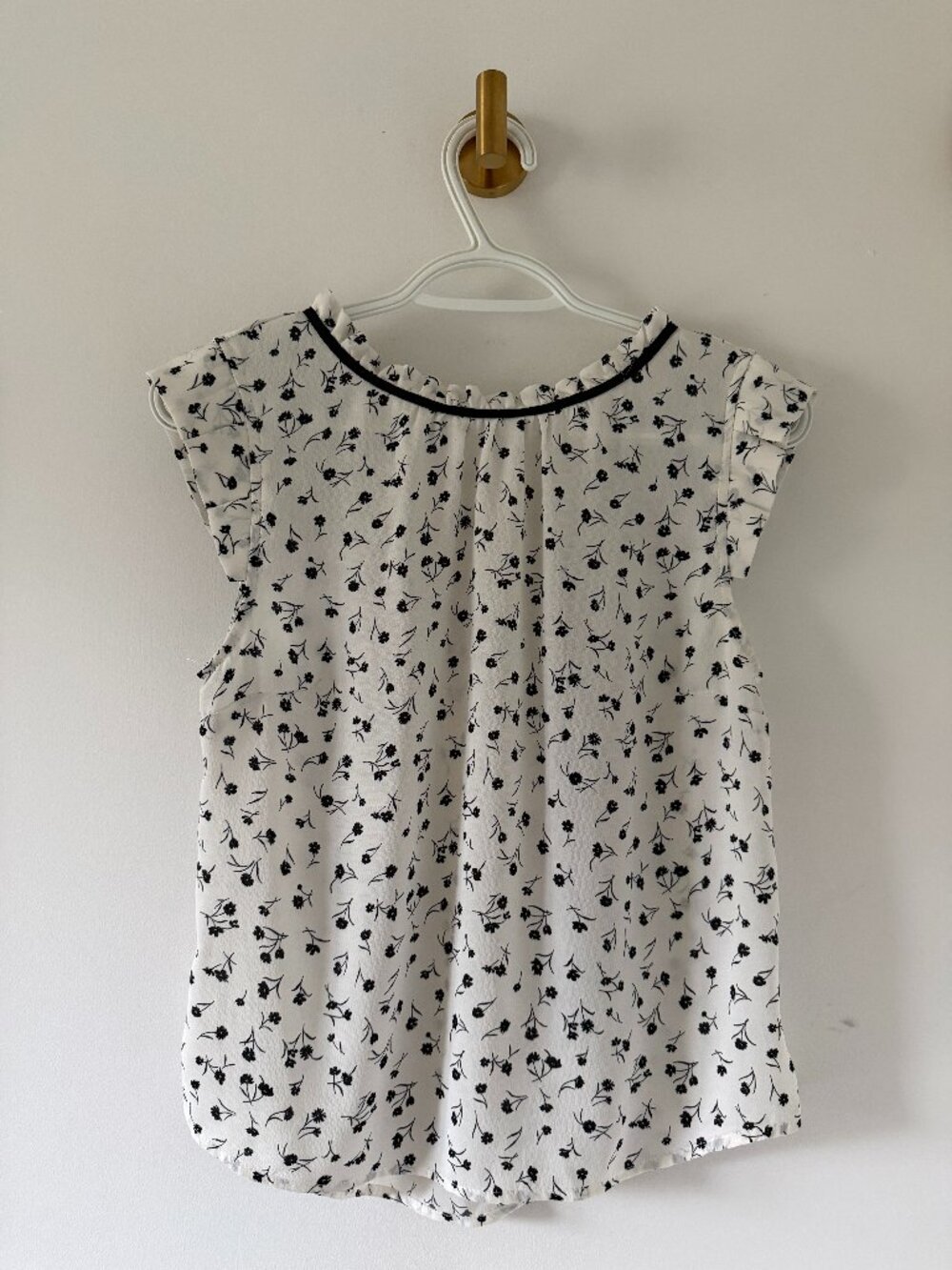 Minimalist floral blouse